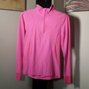 Champiom Pink quarter zip athletic shirt